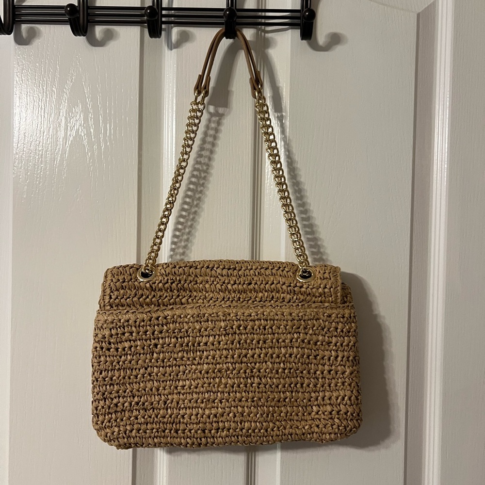 I.N.C Wicker Summer Chain Flap Bag - Picture 4 of 6